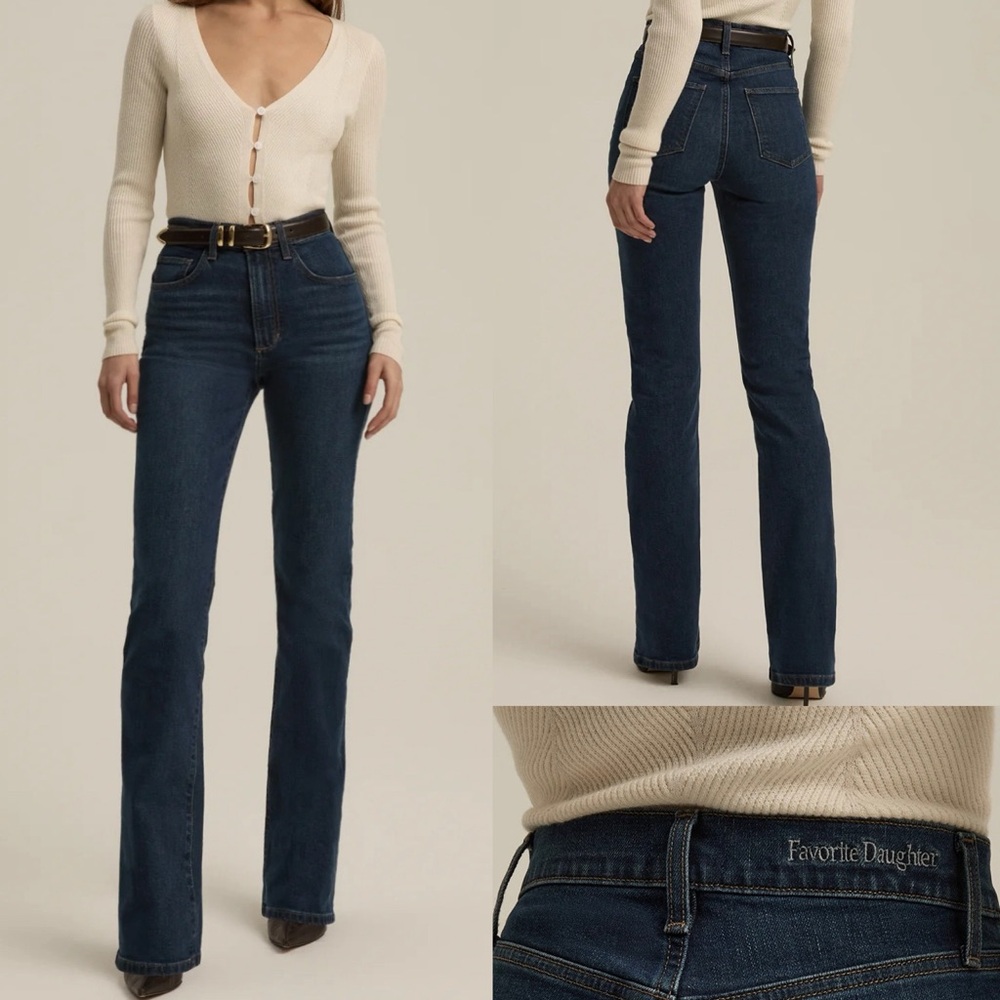 BNWT Favorite Daughter Valentina Super High Rise Bootcut in “Woodside” SZ. 31